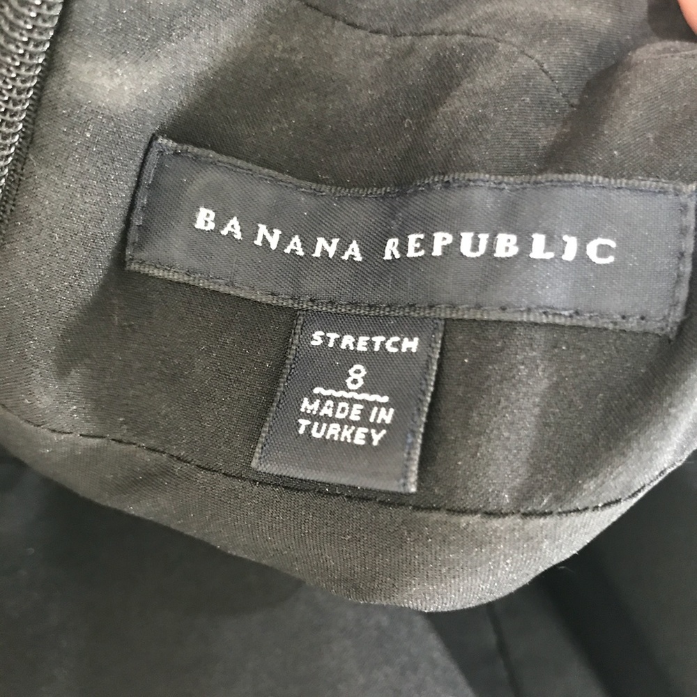 BANANA REPUBLIC {8} LBD Little Black Dress Spaghetti Straps - Picture 2 of 7